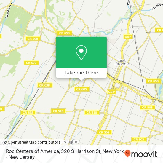 Roc Centers of America, 320 S Harrison St map