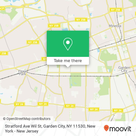 Mapa de Stratford Ave Wil St, Garden City, NY 11530