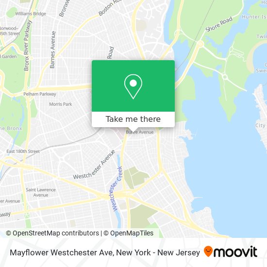 Mapa de Mayflower Westchester Ave