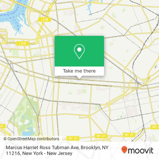 Marcus Harriet Ross Tubman Ave, Brooklyn, NY 11216 map