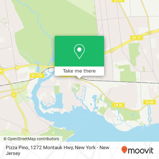 Pizza Pino, 1272 Montauk Hwy map