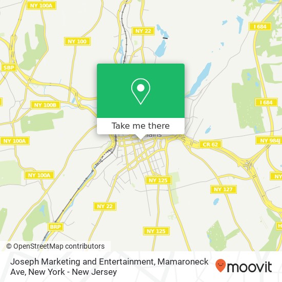Mapa de Joseph Marketing and Entertainment, Mamaroneck Ave