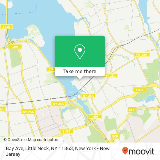 Mapa de Bay Ave, Little Neck, NY 11363