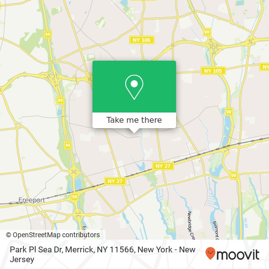 Mapa de Park Pl Sea Dr, Merrick, NY 11566
