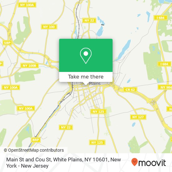 Mapa de Main St and Cou St, White Plains, NY 10601