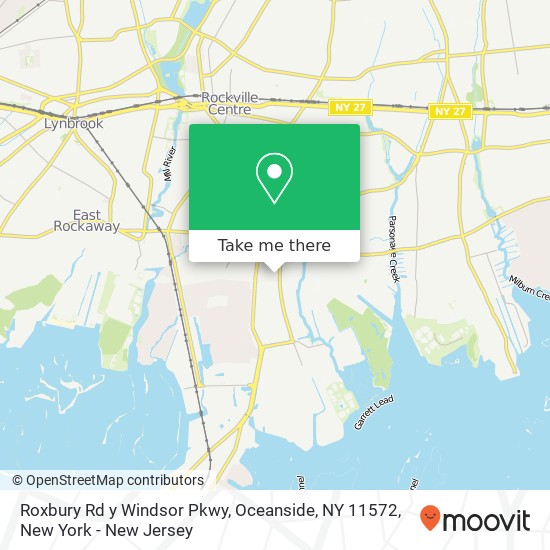 Roxbury Rd y Windsor Pkwy, Oceanside, NY 11572 map