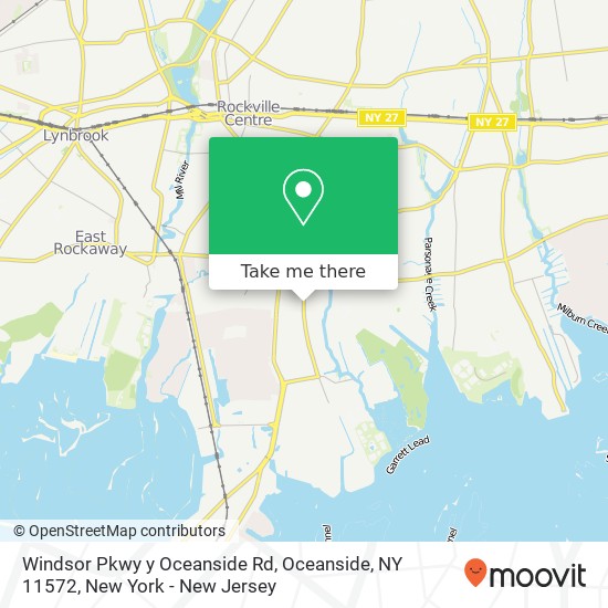 Mapa de Windsor Pkwy y Oceanside Rd, Oceanside, NY 11572