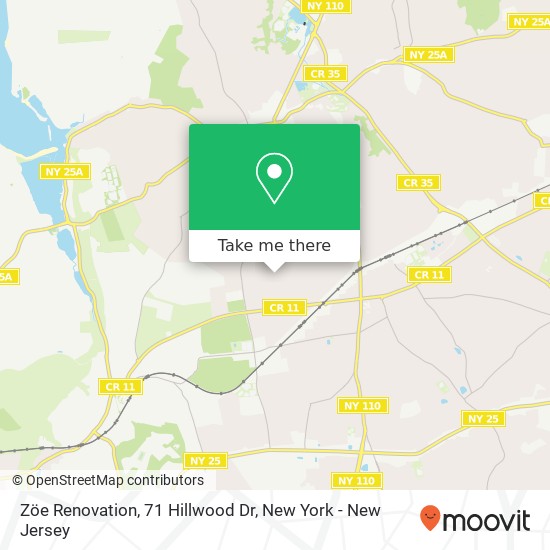 Mapa de Zöe Renovation, 71 Hillwood Dr