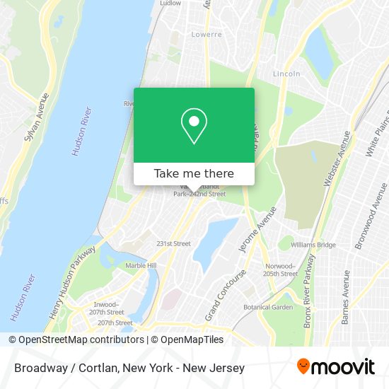 Mapa de Broadway / Cortlan