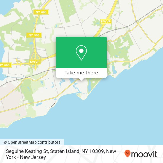 Mapa de Seguine Keating St, Staten Island, NY 10309