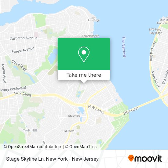 Stage Skyline Ln map