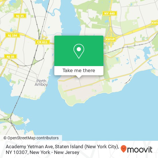 Mapa de Academy Yetman Ave, Staten Island (New York City), NY 10307