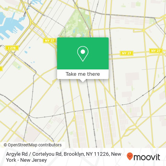 Argyle Rd / Cortelyou Rd, Brooklyn, NY 11226 map