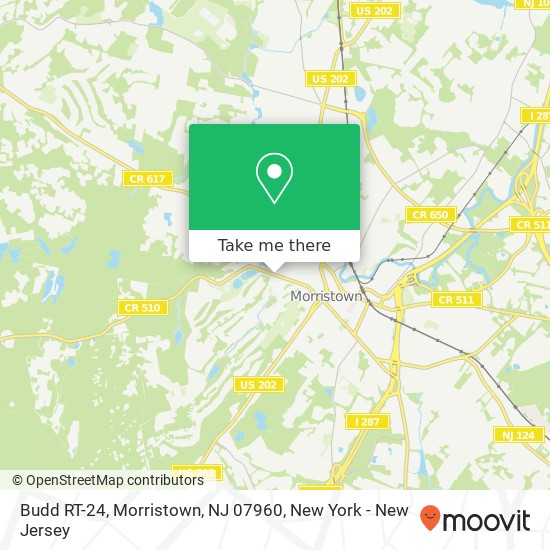 Budd RT-24, Morristown, NJ 07960 map