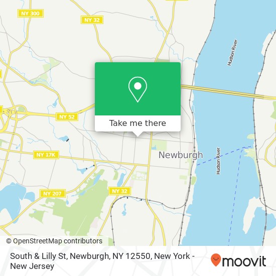 Mapa de South & Lilly St, Newburgh, NY 12550