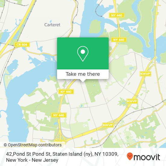 Mapa de 42,Pond St Pond St, Staten Island (ny), NY 10309