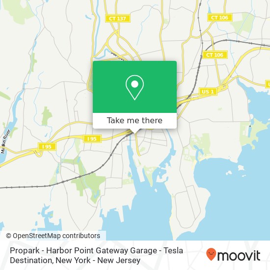 Propark - Harbor Point Gateway Garage - Tesla Destination map