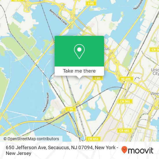 650 Jefferson Ave, Secaucus, NJ 07094 map