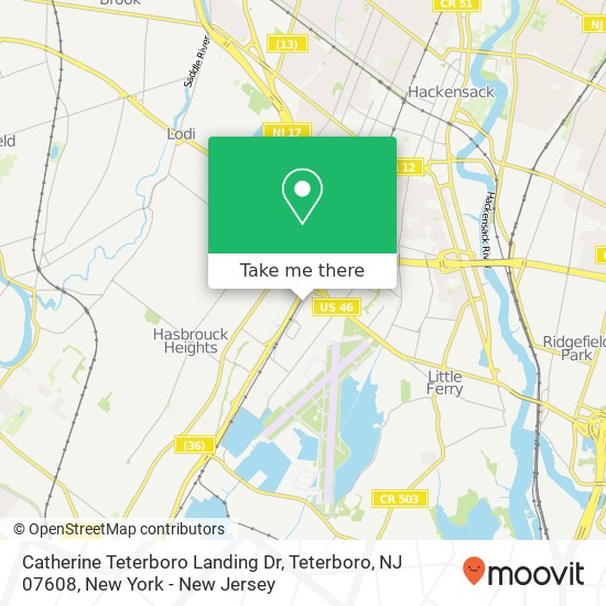 Catherine Teterboro Landing Dr, Teterboro, NJ 07608 map