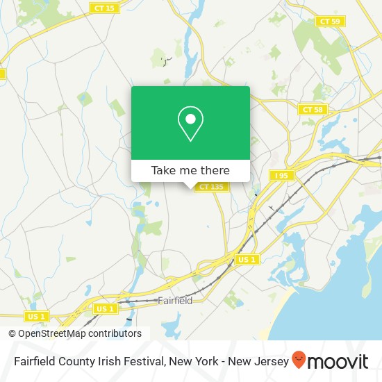 Fairfield County Irish Festival map