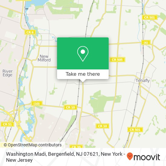 Washington Madi, Bergenfield, NJ 07621 map