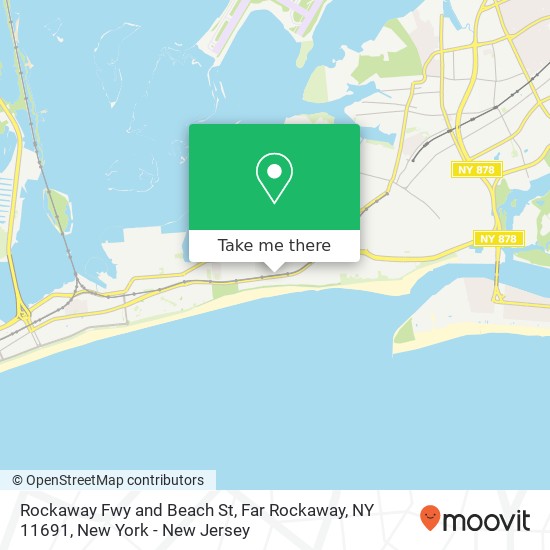 Rockaway Fwy and Beach St, Far Rockaway, NY 11691 map