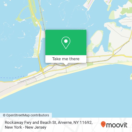 Mapa de Rockaway Fwy and Beach St, Arverne, NY 11692