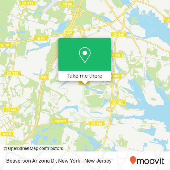 Beaverson Arizona Dr, Brick, NJ 08723 map