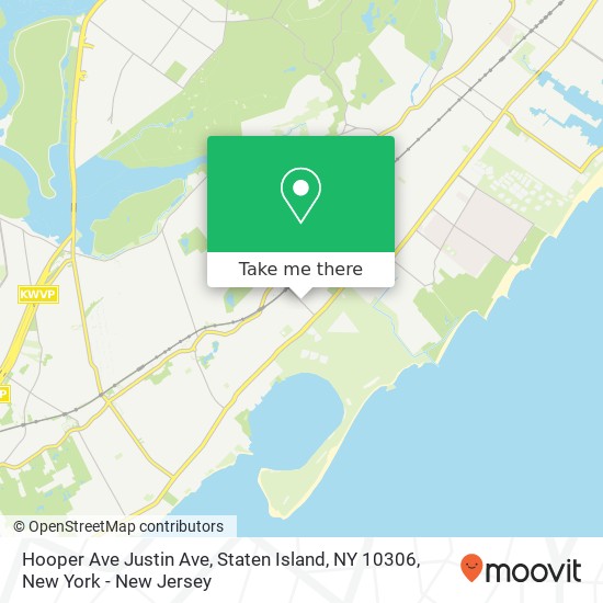 Hooper Ave Justin Ave, Staten Island, NY 10306 map