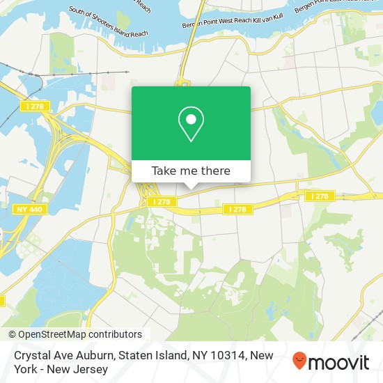 Crystal Ave Auburn, Staten Island, NY 10314 map