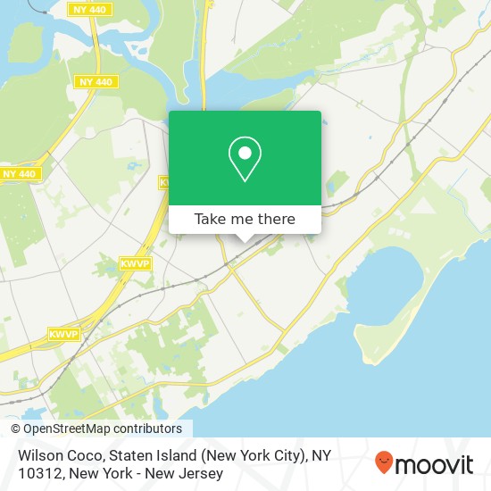 Mapa de Wilson Coco, Staten Island (New York City), NY 10312