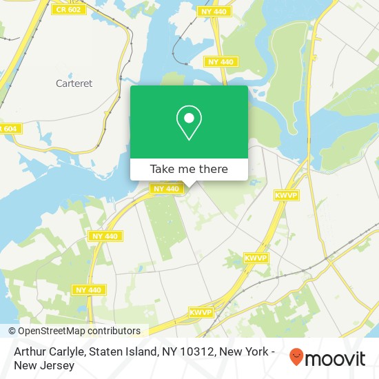 Arthur Carlyle, Staten Island, NY 10312 map