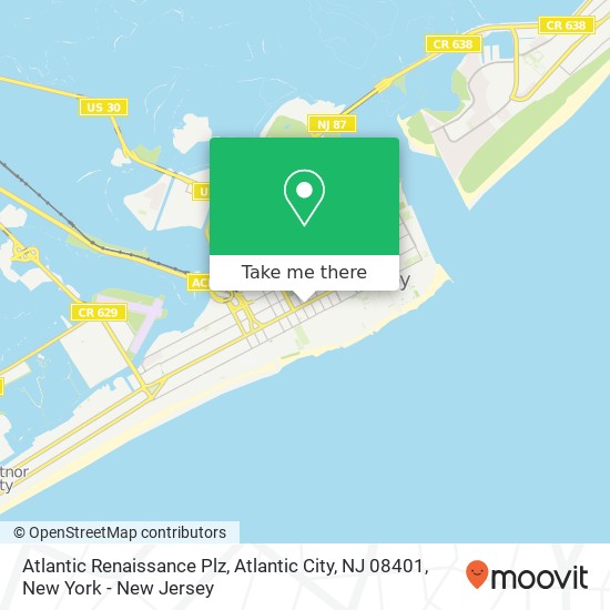Mapa de Atlantic Renaissance Plz, Atlantic City, NJ 08401