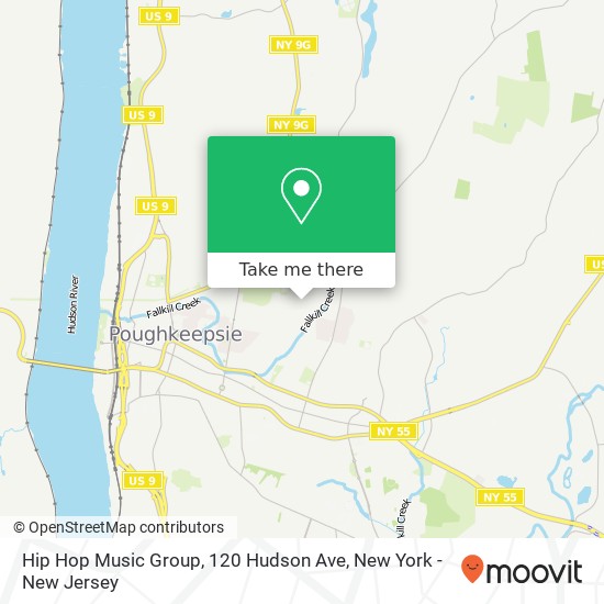 Mapa de Hip Hop Music Group, 120 Hudson Ave