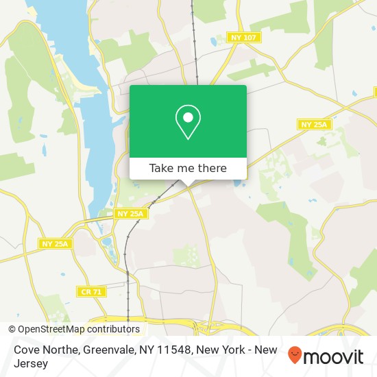 Mapa de Cove Northe, Greenvale, NY 11548