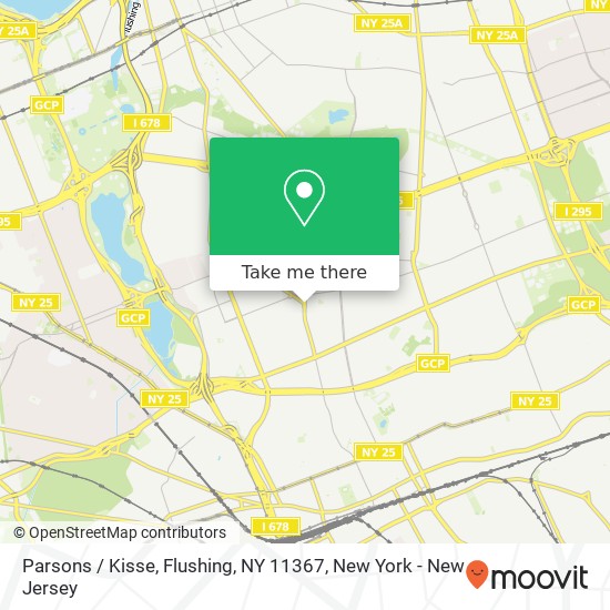 Mapa de Parsons / Kisse, Flushing, NY 11367