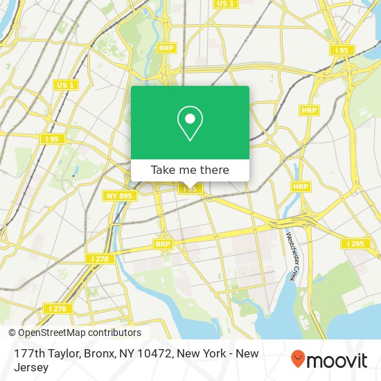 Mapa de 177th Taylor, Bronx, NY 10472