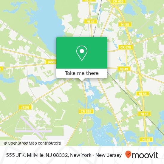 555 JFK, Millville, NJ 08332 map