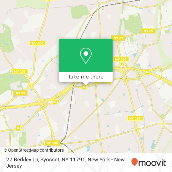Mapa de 27 Berkley Ln, Syosset, NY 11791
