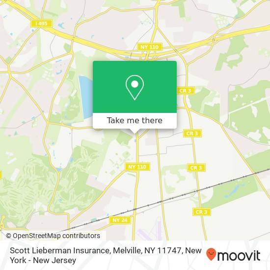 Mapa de Scott Lieberman Insurance, Melville, NY 11747