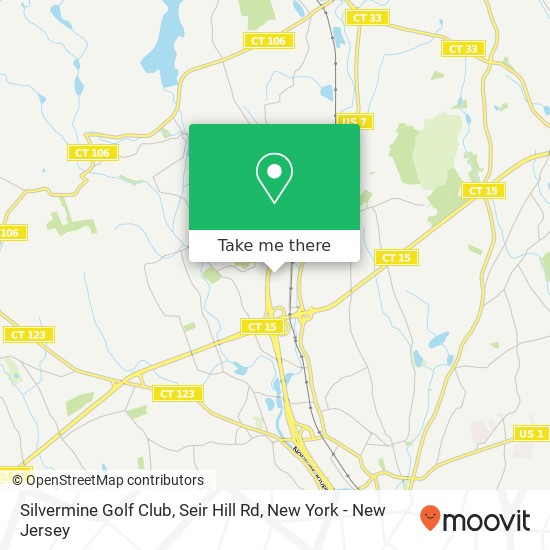 Silvermine Golf Club, Seir Hill Rd map