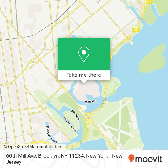 Mapa de 60th Mill Ave, Brooklyn, NY 11234