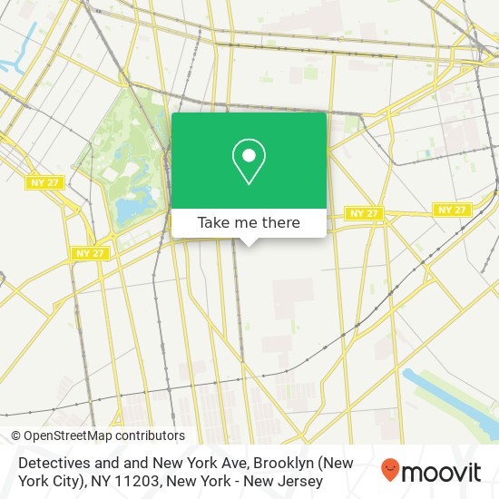 Detectives and and New York Ave, Brooklyn (New York City), NY 11203 map