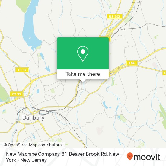 Mapa de New Machine Company, 81 Beaver Brook Rd