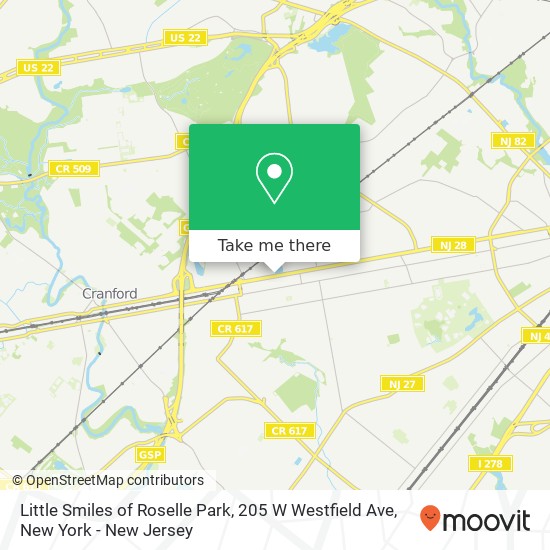 Mapa de Little Smiles of Roselle Park, 205 W Westfield Ave