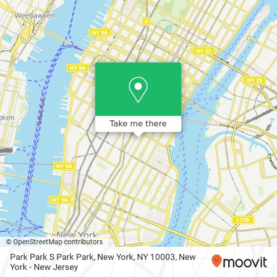 Park Park S Park Park, New York, NY 10003 map