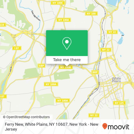 Ferry New, White Plains, NY 10607 map