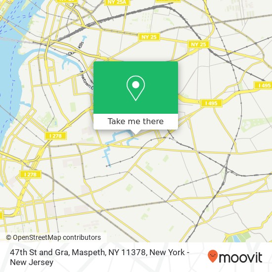 Mapa de 47th St and Gra, Maspeth, NY 11378