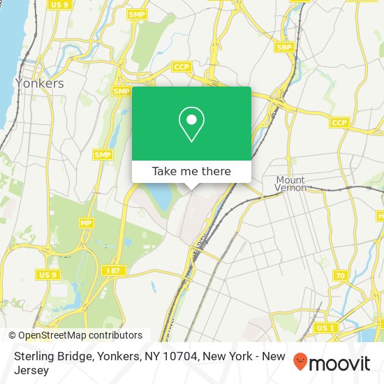 Mapa de Sterling Bridge, Yonkers, NY 10704