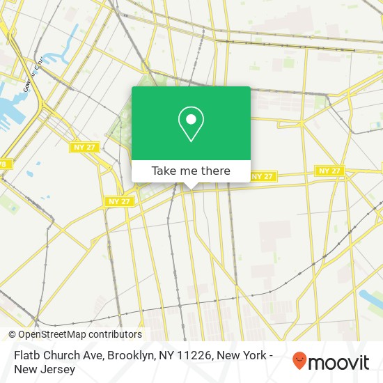 Flatb Church Ave, Brooklyn, NY 11226 map